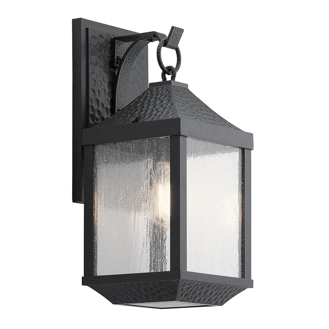 Kichler KL-SPRINGFIELD-M Springfield 1 Light Medium  Outdoor Wall Lantern Distressed Black