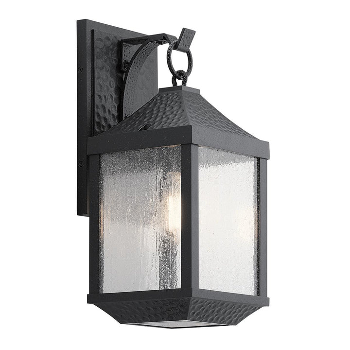 Kichler KL-SPRINGFIELD-M Springfield 1 Light Medium  Outdoor Wall Lantern Distressed Black