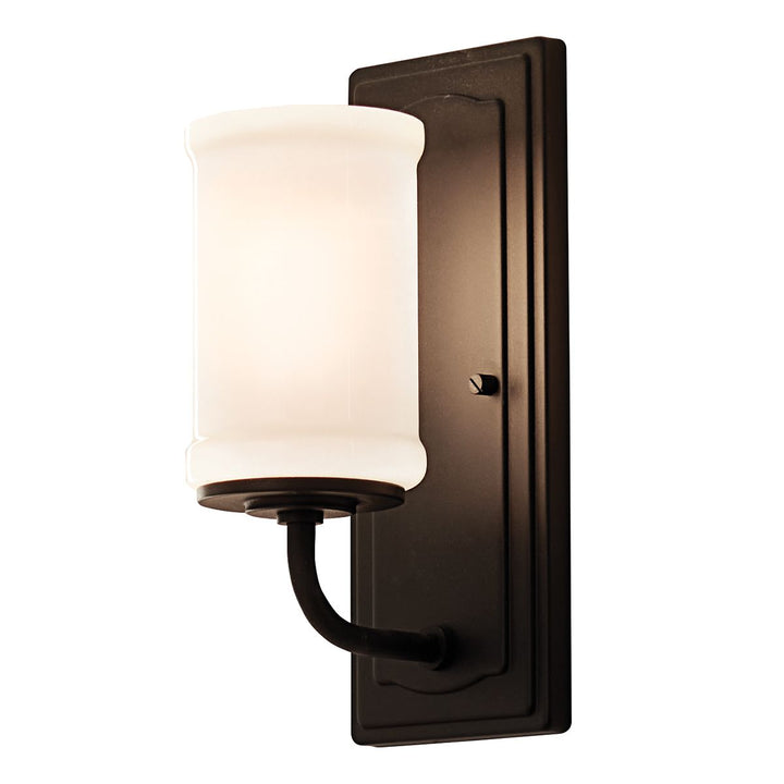 Kichler KL-VETIVENE1-BK Vetivene 1 Light  Bathroom Wall Light  Black