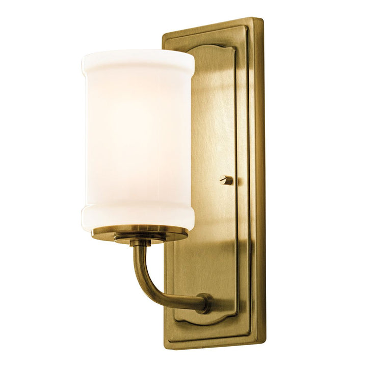 Kichler KL-VETIVENE1-NBR Vetivene 1 Light  Bathroom Wall Light  Natural Brass