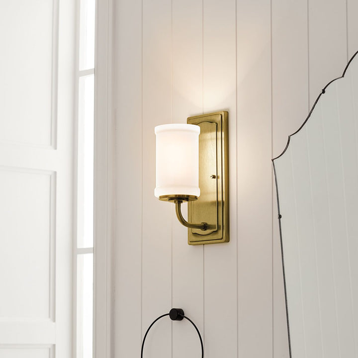 Kichler KL-VETIVENE1-NBR Vetivene 1 Light  Bathroom Wall Light  Natural Brass