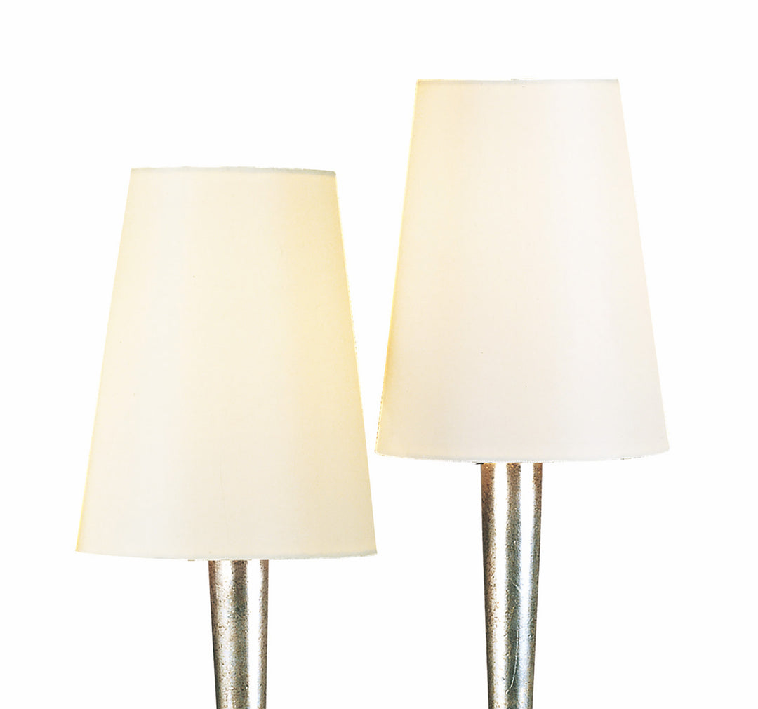 Mantra M0536/CS Paola Table Lamp 2 Light Silver Painted