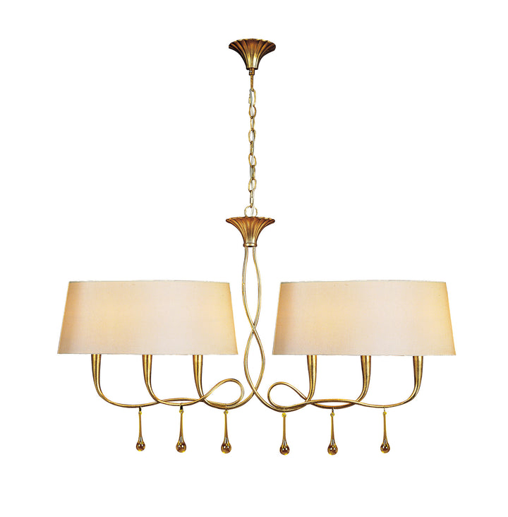 Mantra M0541 Paola Pendant 6 Light Gold Leaf