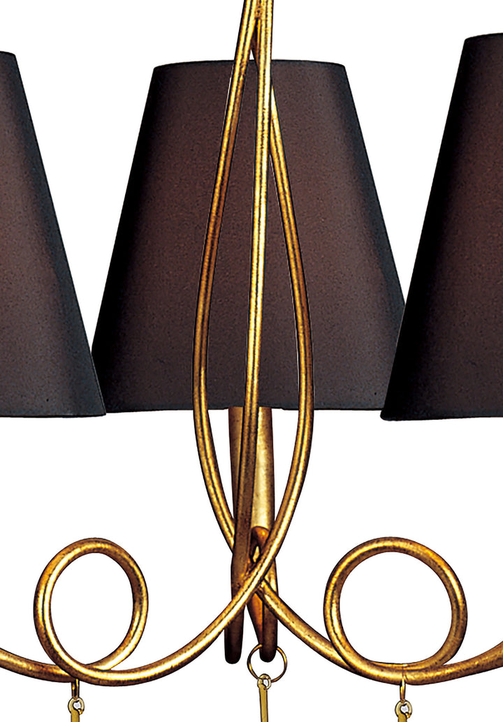 Mantra M0542/BS Paola Pendant 3 Light Gold Painted