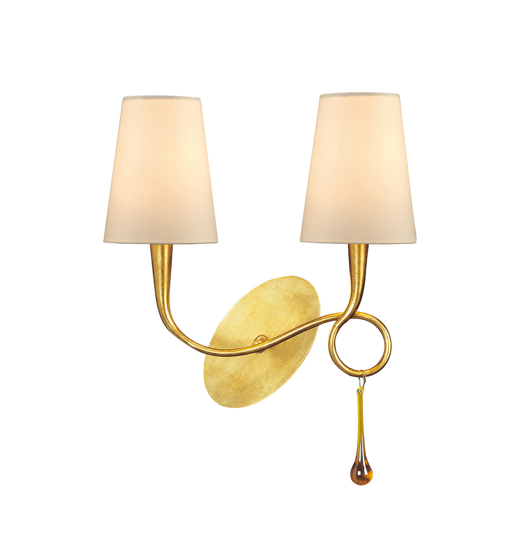 Mantra M0547/S Paola Switched Wall Lamp 2 Light