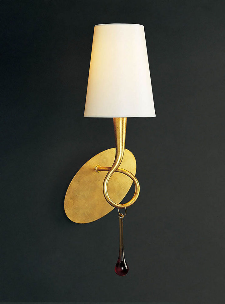 Mantra M0548/S Paola Switched Wall Lamp 1 Light