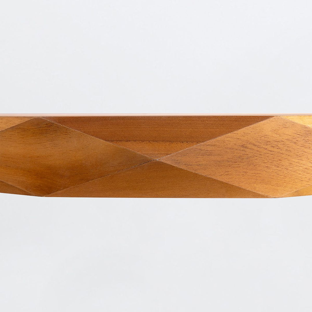 Quintiesse QN-ANGULAR-RING-LED-80-TEAK Angular LED Pendant Light Teak