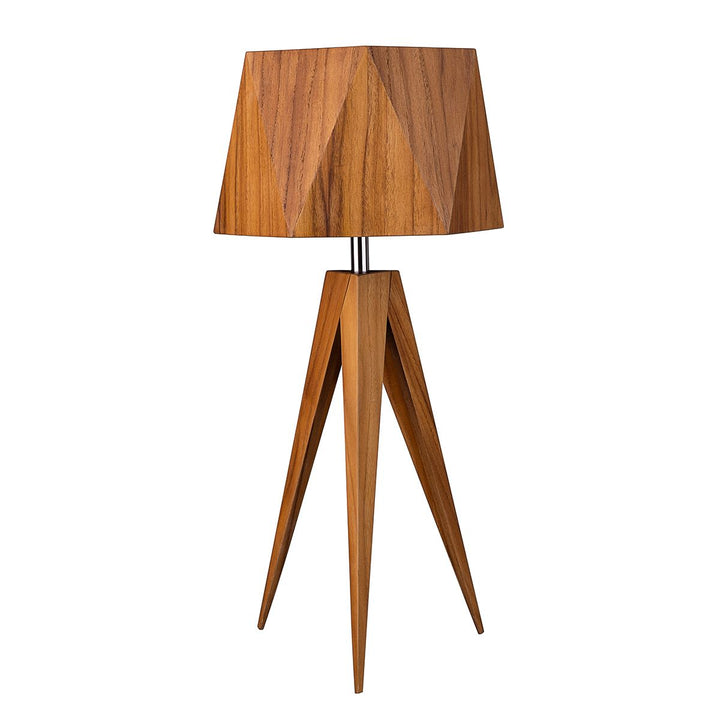 Quintiesse QN-ANGULAR-TL-TEAK Angular Table Lamp Teak