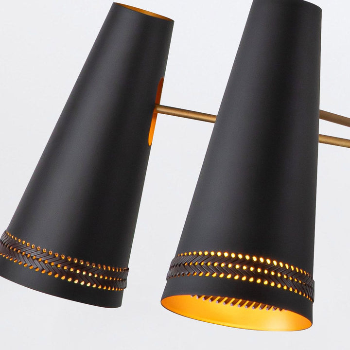 Quintiesse QN-BRICKELL5-MBHL Brickell 5 Light Chandelier Matte Black