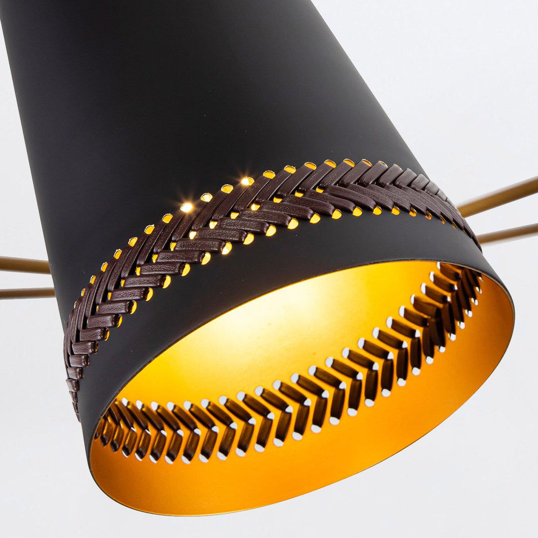 Quintiesse QN-BRICKELL5-MBHL Brickell 5 Light Chandelier Matte Black