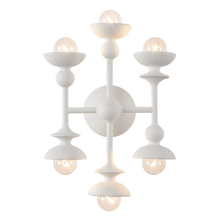 Quintiesse QN-CADENCE-6WB-WHT Cadence 6 Light Wall Light Antique White
