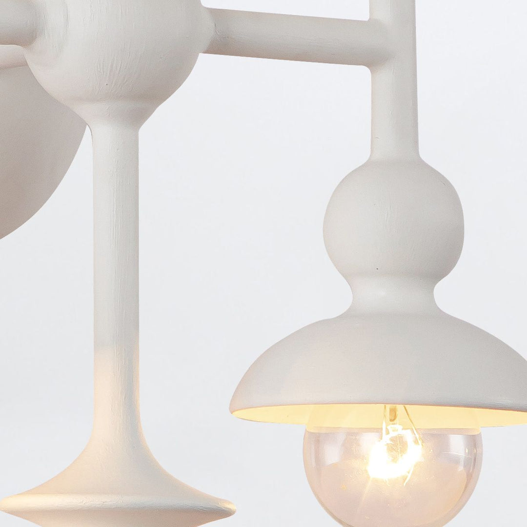 Quintiesse QN-CADENCE-6WB-WHT Cadence 6 Light Wall Light Antique White
