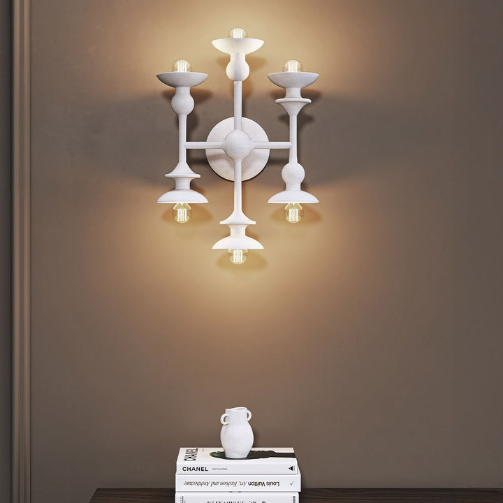 Quintiesse QN-CADENCE-6WB-WHT Cadence 6 Light Wall Light Antique White