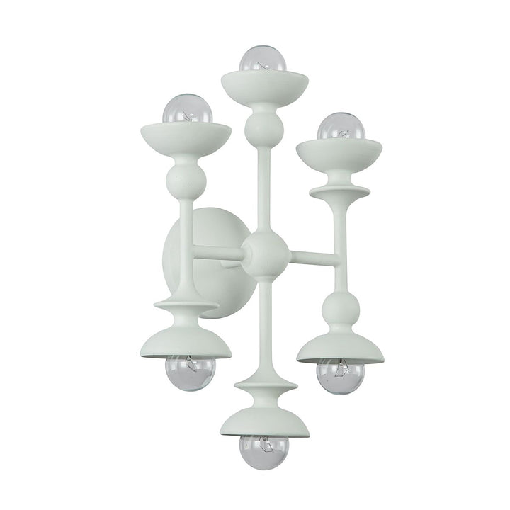 Quintiesse QN-CADENCE-6WB-WHT Cadence 6 Light Wall Light Antique White