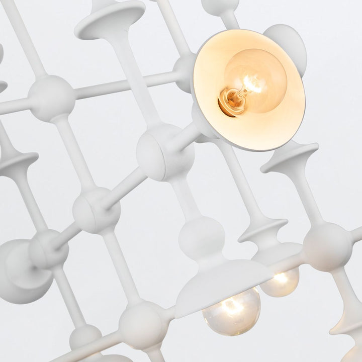 Quintiesse QN-CADENCE18-WHT Cadence 18 Light Chandelier Antique White