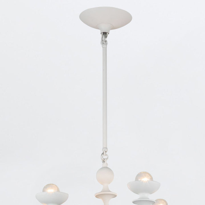 Quintiesse QN-CADENCE18-WHT Cadence 18 Light Chandelier Antique White