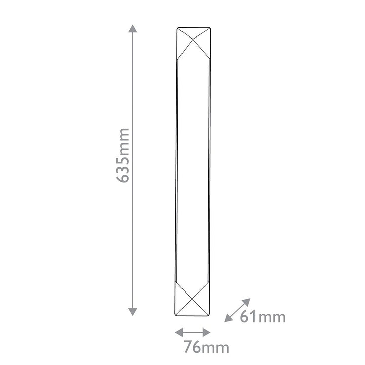 Quintiesse QN-CAESAR-W-L-VBS-AR Caesar Large LED Wall Light Vintage Brass