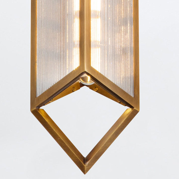Quintiesse QN-CAIRO-1P-VBS-CR Cairo 1 Light Pendant Vintage Brass