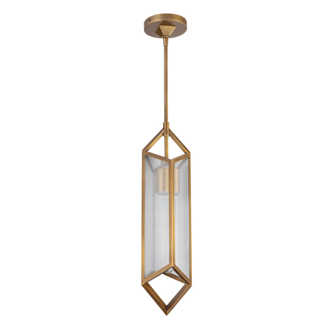 Quintiesse QN-CAIRO-1P-VBS-CR Cairo 1 Light Pendant Vintage Brass