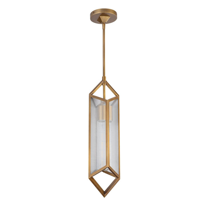 Quintiesse QN-CAIRO-1P-VBS-CR Cairo 1 Light Pendant Vintage Brass