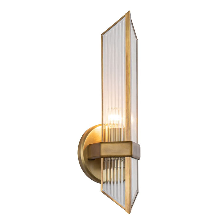 Quintiesse QN-CAIRO-1WB-VBS-CR Cairo 1 Light Wall Light Vintage Brass