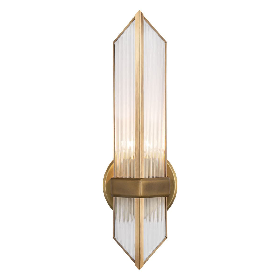 Quintiesse QN-CAIRO-1WB-VBS-CR Cairo 1 Light Wall Light Vintage Brass