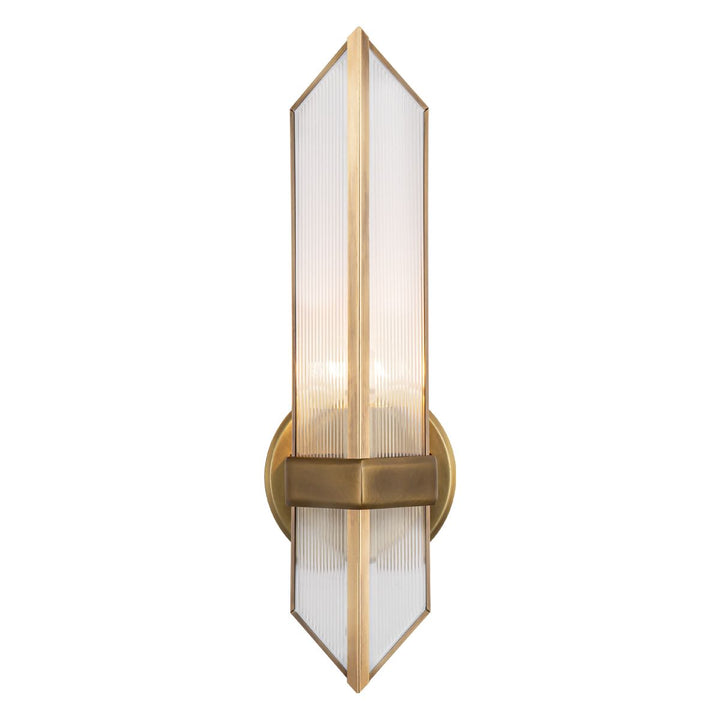 Quintiesse QN-CAIRO-1WB-VBS-CR Cairo 1 Light Wall Light Vintage Brass