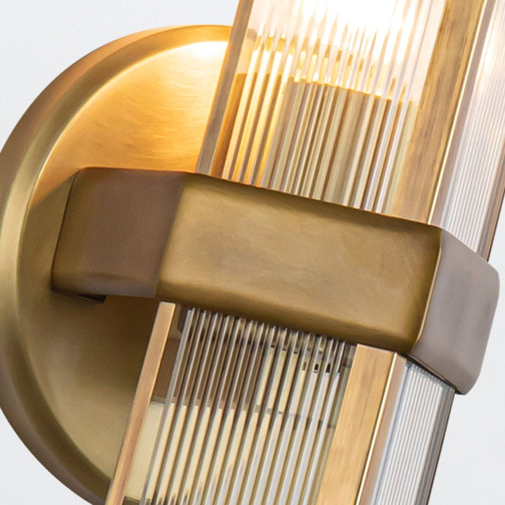 Quintiesse QN-CAIRO-1WB-VBS-CR Cairo 1 Light Wall Light Vintage Brass