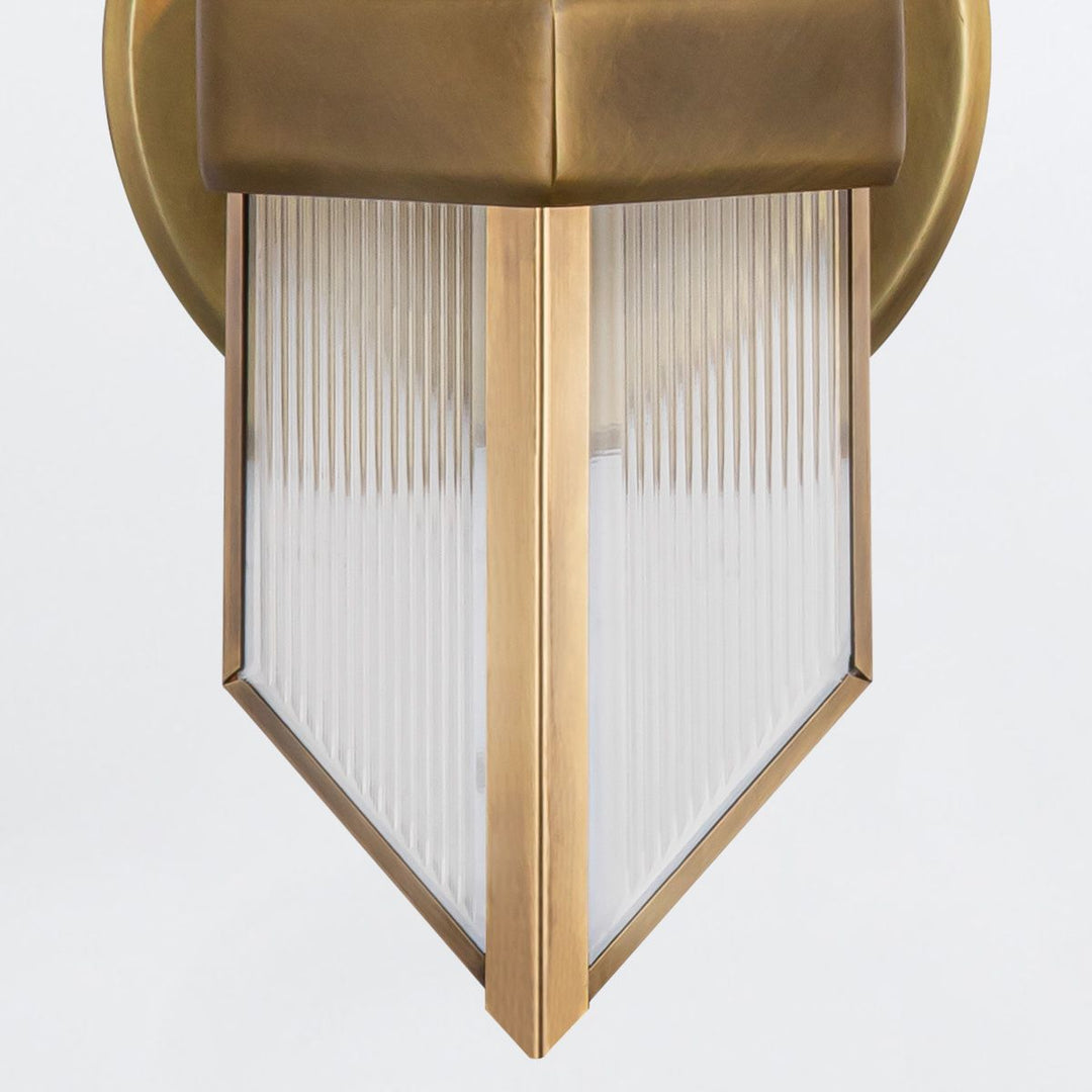 Quintiesse QN-CAIRO-1WB-VBS-CR Cairo 1 Light Wall Light Vintage Brass