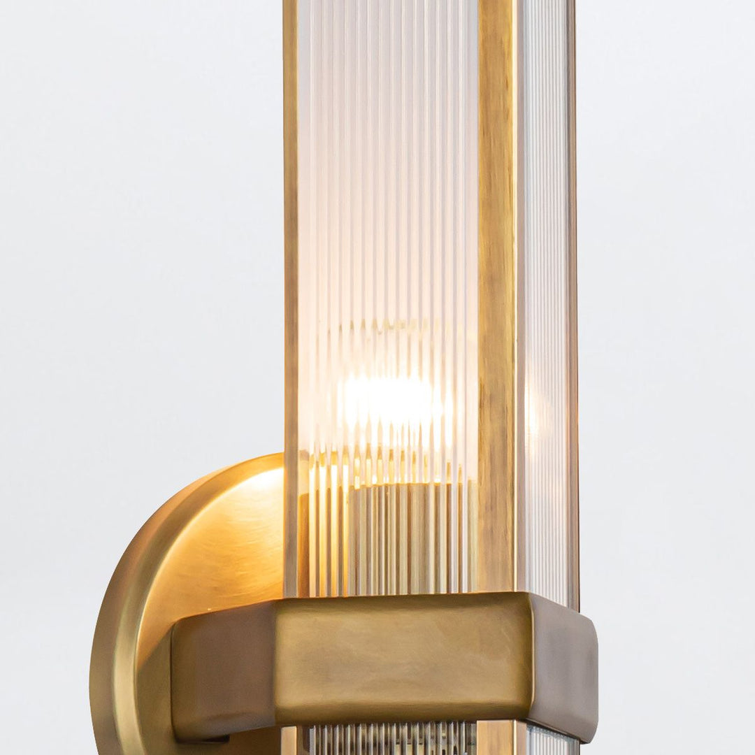 Quintiesse QN-CAIRO-1WB-VBS-CR Cairo 1 Light Wall Light Vintage Brass
