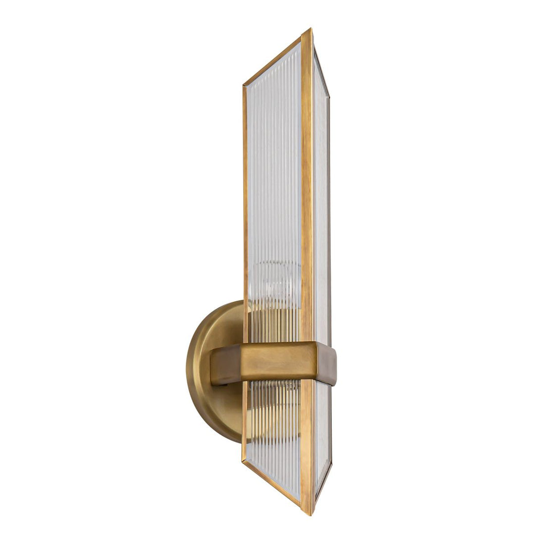 Quintiesse QN-CAIRO-1WB-VBS-CR Cairo 1 Light Wall Light Vintage Brass