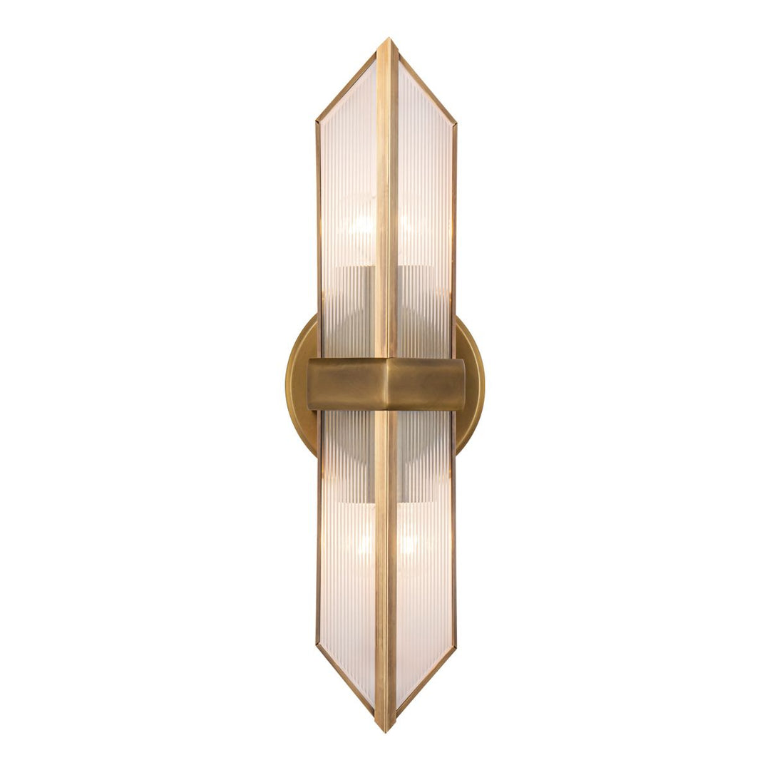 Quintiesse QN-CAIRO-2WB-VBS-CR Cairo 2 Light Wall Light Vintage Brass