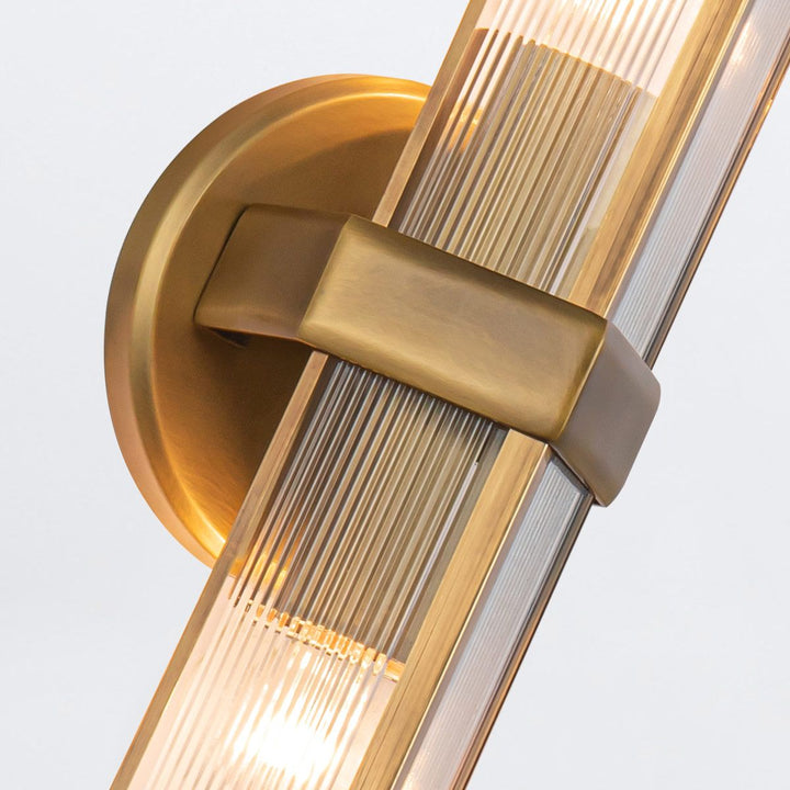Quintiesse QN-CAIRO-2WB-VBS-CR Cairo 2 Light Wall Light Vintage Brass