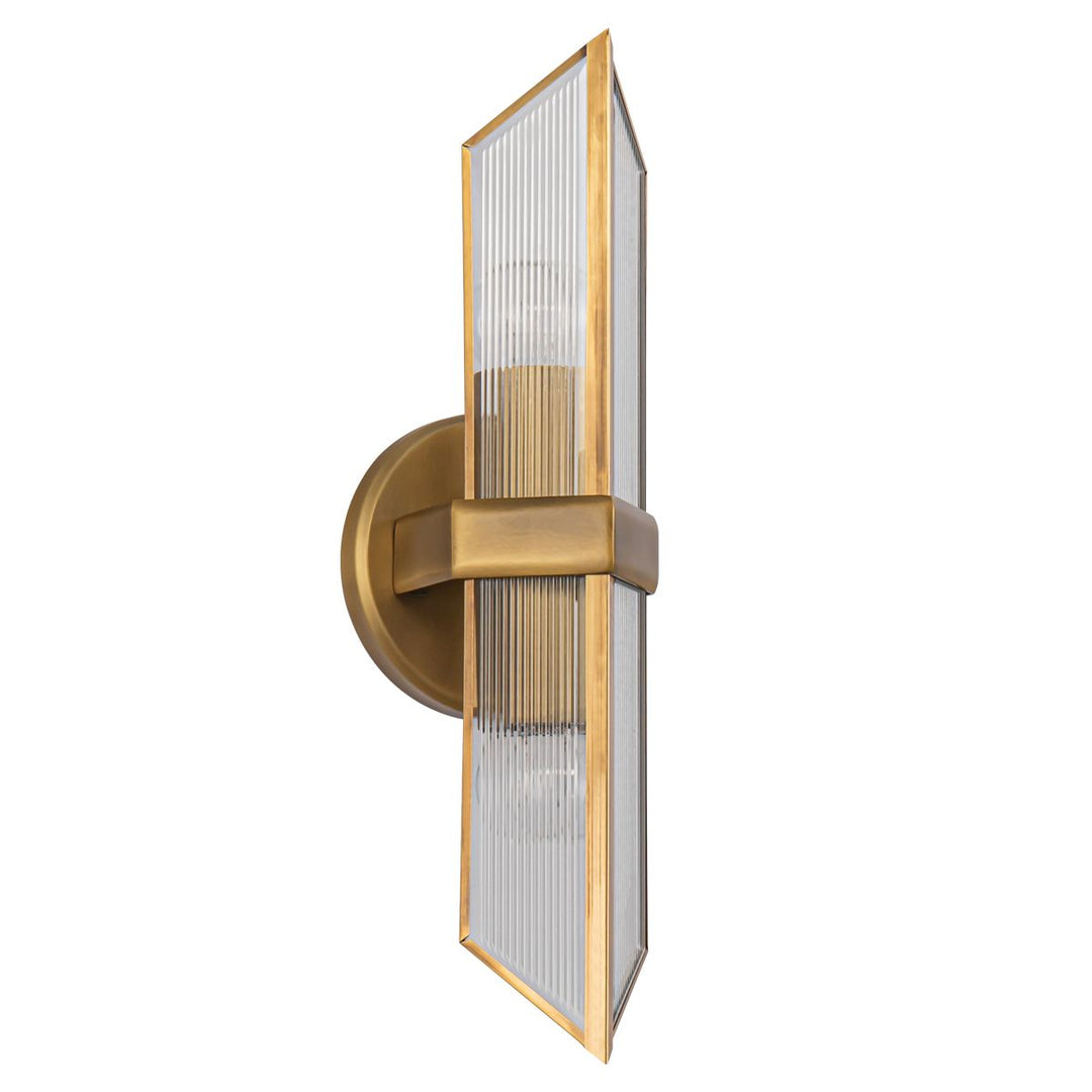 Quintiesse QN-CAIRO-2WB-VBS-CR Cairo 2 Light Wall Light Vintage Brass
