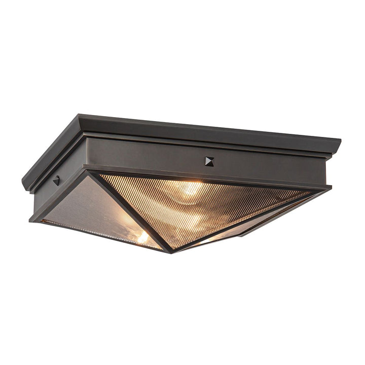 Quintiesse QN-CAIRO-F-M-UBZ-CR Cairo 2 Light Flush Urban Bronze