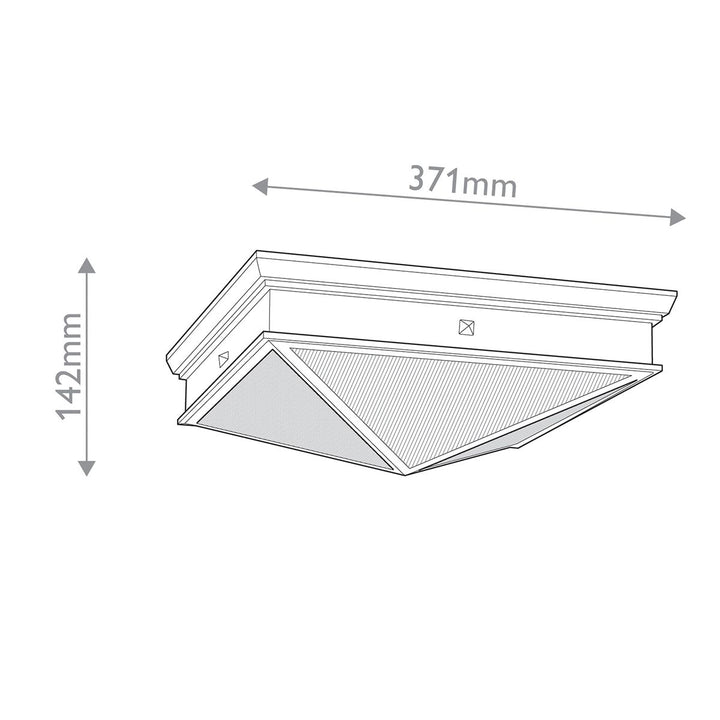 Quintiesse QN-CAIRO-F-M-UBZ-CR Cairo 2 Light Flush Urban Bronze