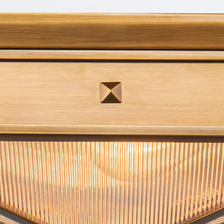 Quintiesse QN-CAIRO-F-M-VBS-CR Cairo 2 Light Flush Vintage Brass