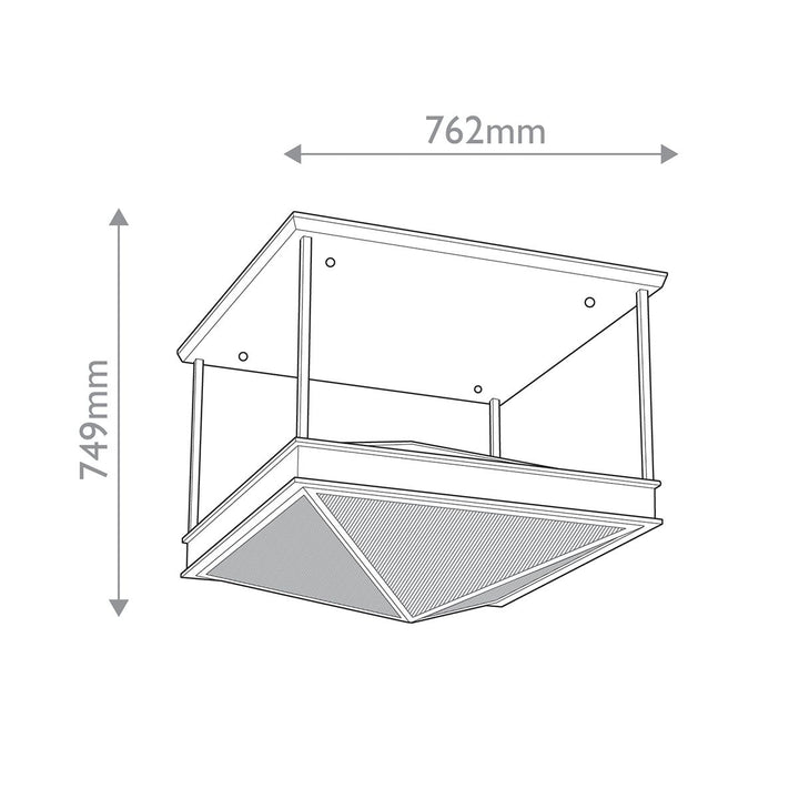 Quintiesse QN-CAIRO-SF-UBZ-CR Cairo 4 Light Semi-Flush Urban Bronze