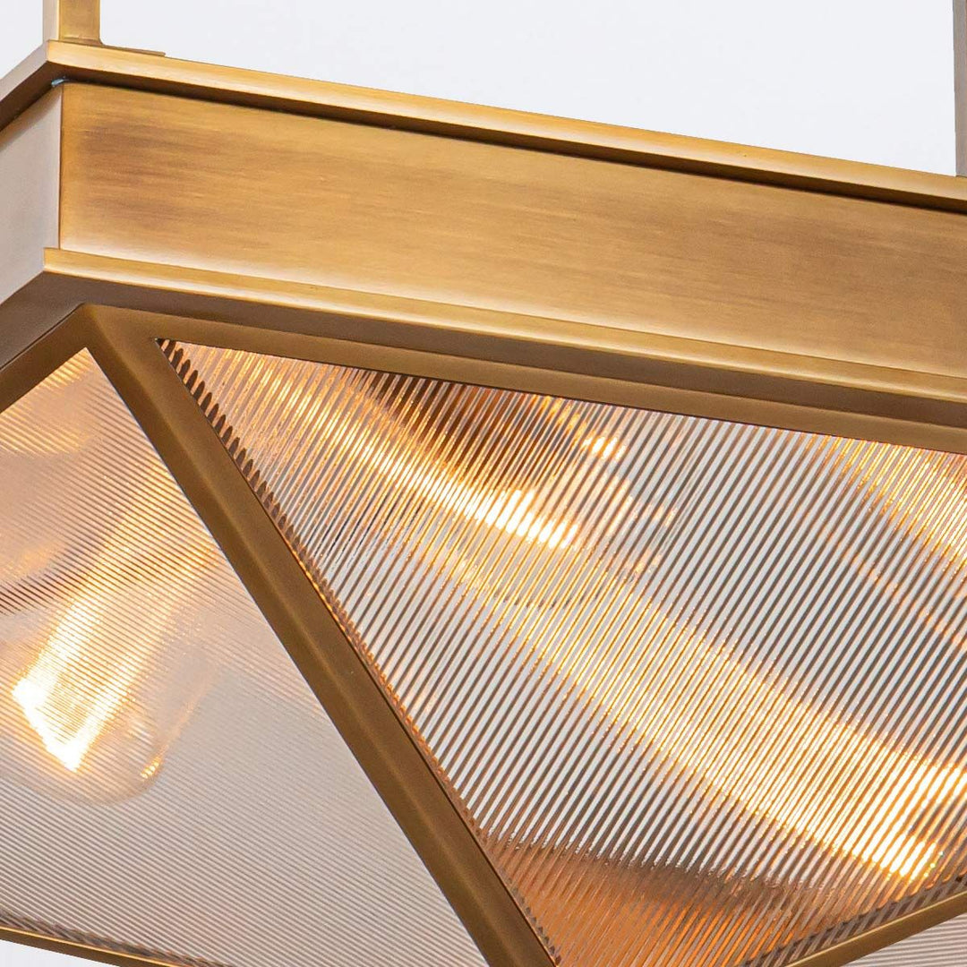 Quintiesse QN-CAIRO-SF-VBS-CR Cairo 4 Light Semi-Flush Vintage Brass