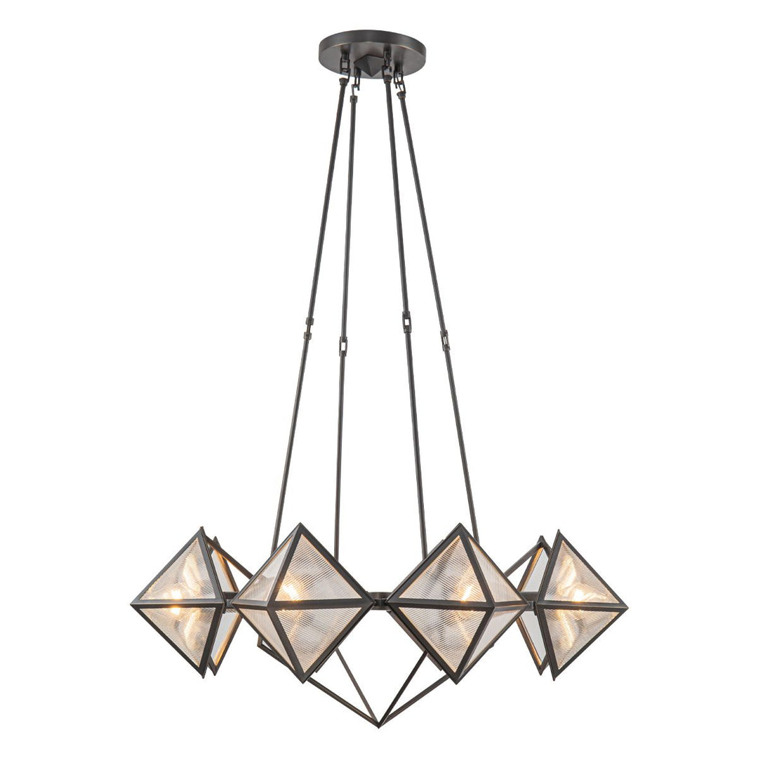 Quintiesse QN-CAIRO8-UBZ-CR Cairo 8 Light Chandelier Urban Bronze