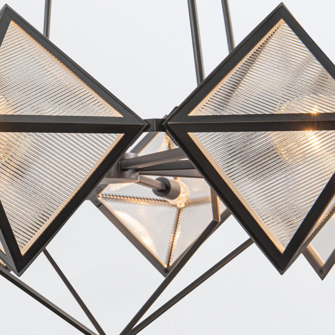 Quintiesse QN-CAIRO8-UBZ-CR Cairo 8 Light Chandelier Urban Bronze