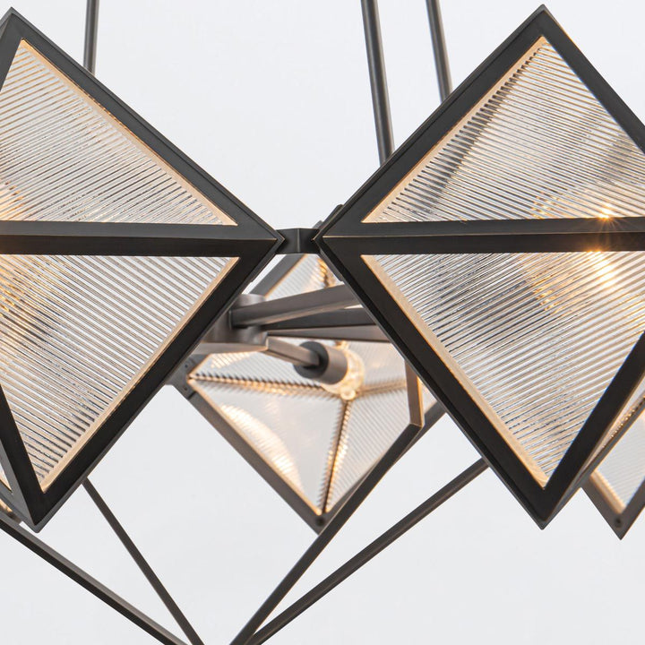 Quintiesse QN-CAIRO8-UBZ-CR Cairo 8 Light Chandelier Urban Bronze