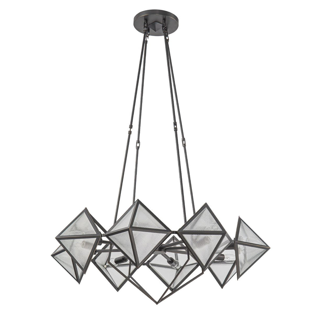 Quintiesse QN-CAIRO8-UBZ-CR Cairo 8 Light Chandelier Urban Bronze