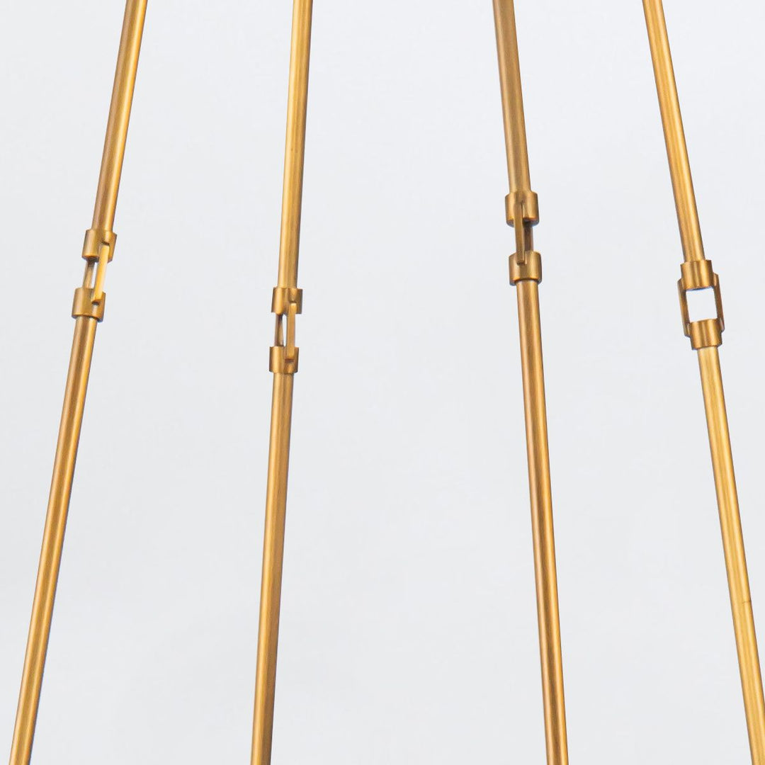 Quintiesse QN-CAIRO8-VBS-CR Cairo 8 Light Chandelier Vintage Brass