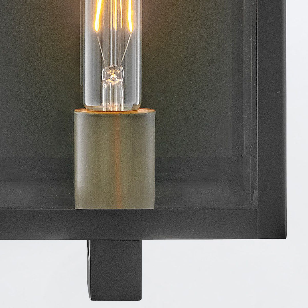 Quintiesse QN-CATALINA-M Catalina 1 Light Outdoor Medium Wall Lantern Black with Burnished Bronze accents