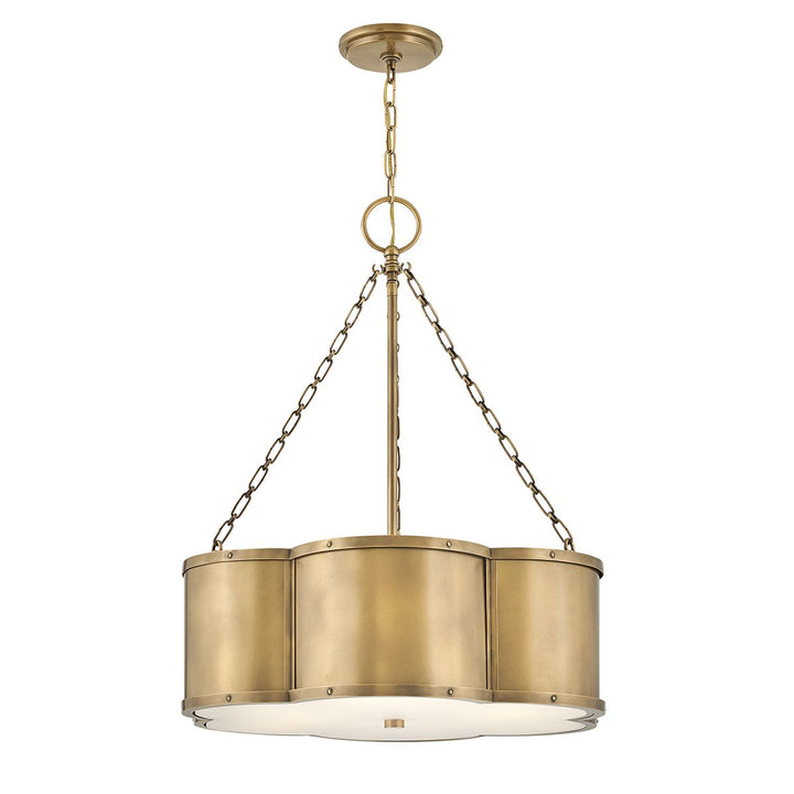 Quintiesse QN-CHANCE-3P-HB Chance 3 Light Pendant Heritage Brass