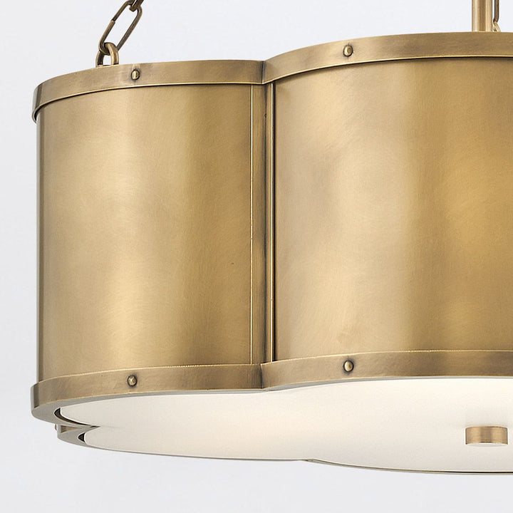 Quintiesse QN-CHANCE-3P-HB Chance 3 Light Pendant Heritage Brass