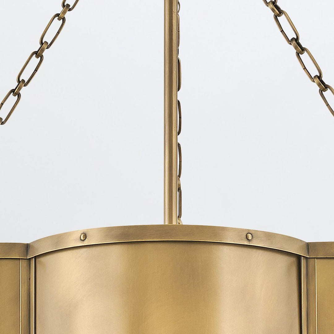 Quintiesse QN-CHANCE-3P-HB Chance 3 Light Pendant Heritage Brass
