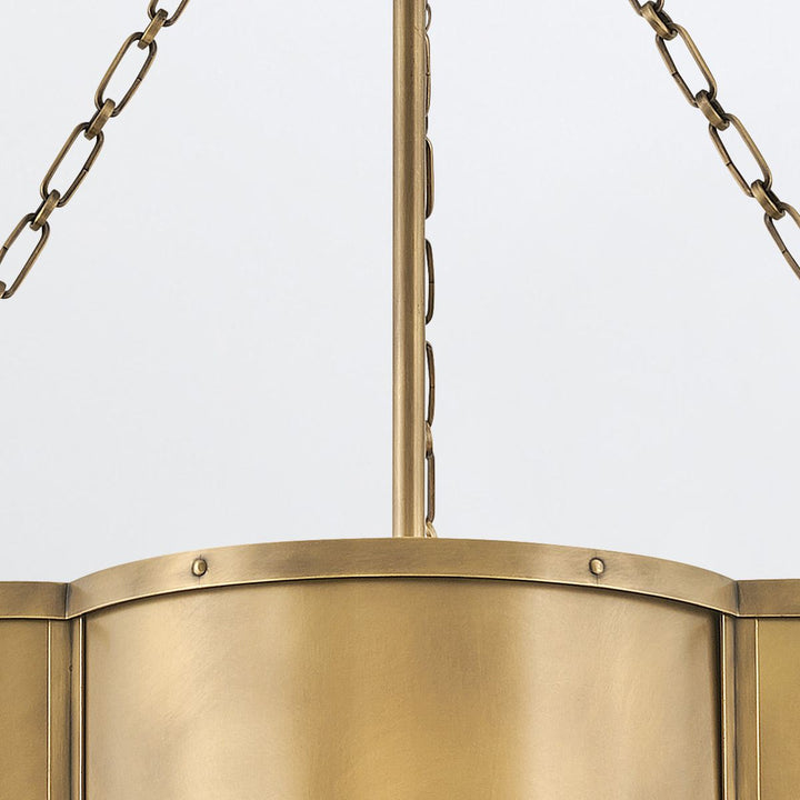 Quintiesse QN-CHANCE-3P-HB Chance 3 Light Pendant Heritage Brass