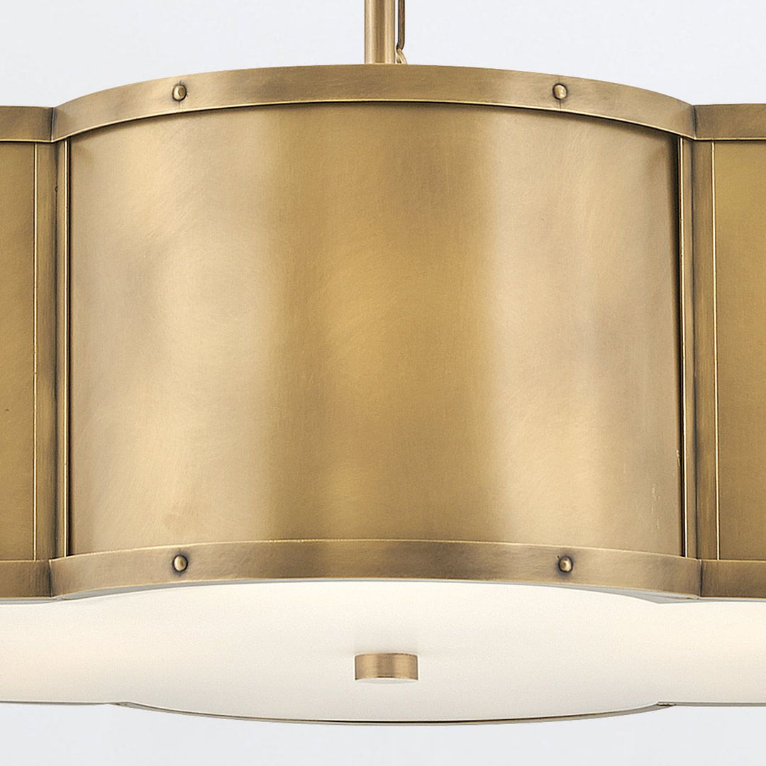 Quintiesse QN-CHANCE-3P-HB Chance 3 Light Pendant Heritage Brass